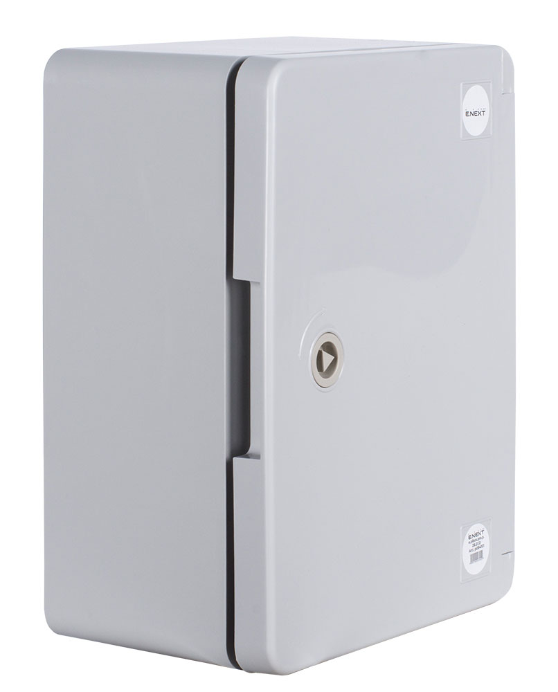 Корпус з ABS-пластику e.plbox.pro.p.28.21.13 з непрозорими дверцятами 280х210х130мм ІР65