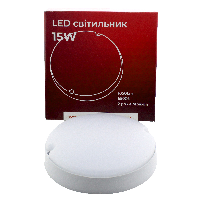 Світильник ЖКГ 15W 1050Lm 6500K з датчиком руху