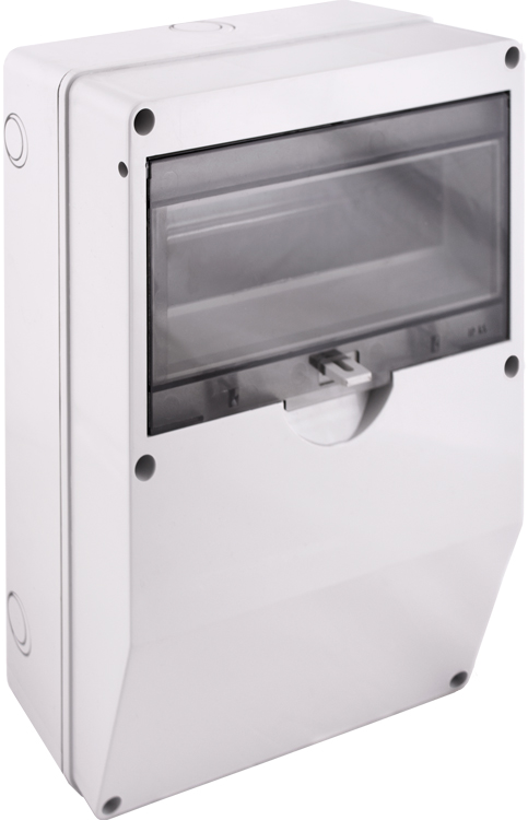 Шафа удароміцна з АБС-пластика e.plbox.industrial.260x360x130.12m,IP54 перед.панель похила