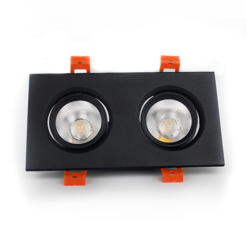 LED світильники чорний подвійний 5W кут повороту 45 ° 4100K