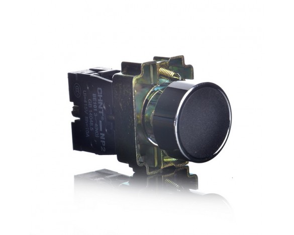 Кнопка керування NP2-BA25 без підсвітки чорна 1NO +1NC IP40