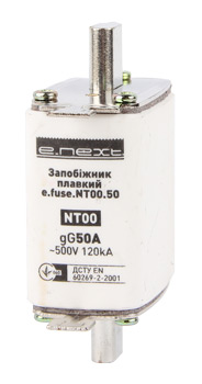 Запобіжник плавкий e.fuse.NT00.50, габарит 00, 50А