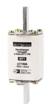 Запобіжник плавкий e.fuse.NT1.100, габарит 1, 100А