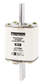 Запобіжник плавкий e.fuse.NT2.125, габарит 2, 125А