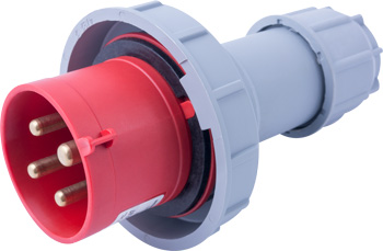 Силова вилка переносна e.plug.024.32.67, 4п., 400В, 32А, IP 67