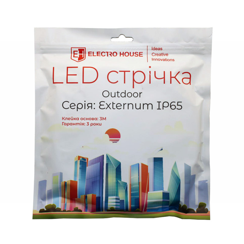 LED стрічка 12Вт 24 В 2835 120 діодів 120Лм/Вт червоний (серія Externum), гарантія 3 роки