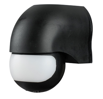 Датчик руху інфрачервоний e.sensor.pir.12.black(чорний), 180°, IP44