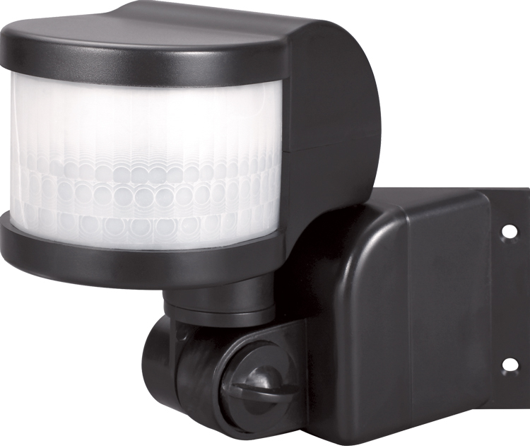 Датчик руху інфрачервоний e.sensor.pir.13.black(чорний) 270°, IP44