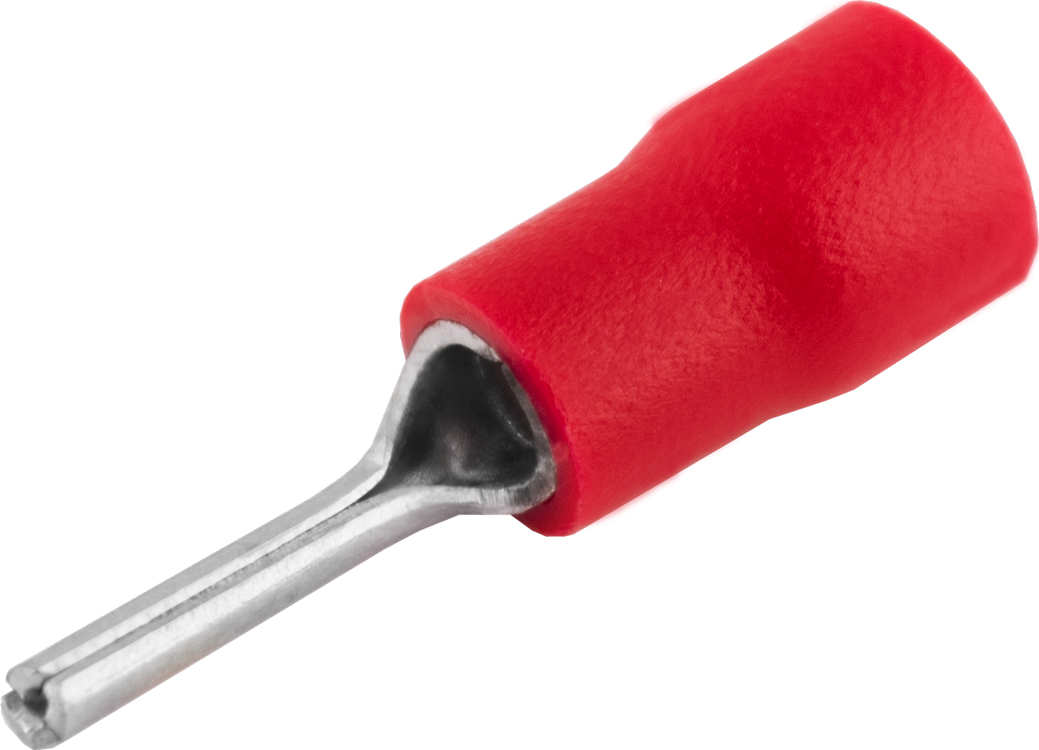 Ізольований наконечник штирьовий e.terminal.stand.PTV2.10.red 1,5-2,5 кв.мм, червоний
