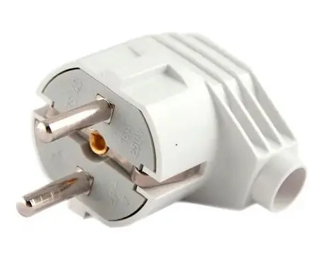 Вилка кутова із з/к біла YK222W