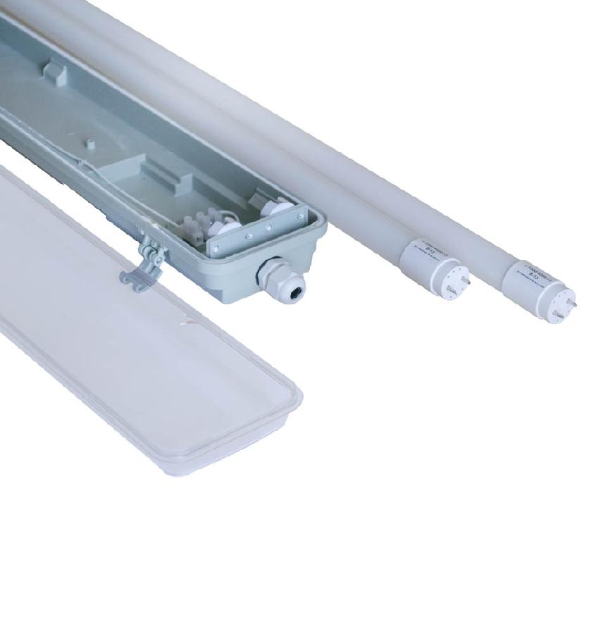Світильник ЕВРОСВЕТ LED-SH-40 2*1200 IP65 з лампами 18Вт 4000К