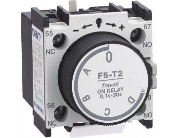 Блок додаткових контактів F5-T2 із затримкою часу 0,1…30с на вкл. для NC1(2), NXC