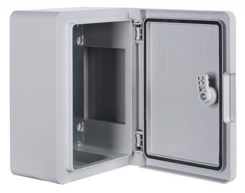 Корпус з ABS-пластику e.plbox.pro.p.28.21.13 з непрозорими дверцятами 280х210х130мм ІР65