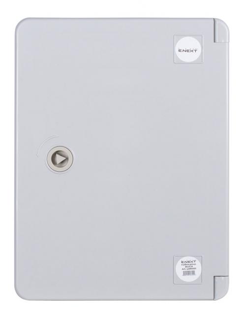 Корпус з ABS-пластику e.plbox.pro.p.28.21.13 з непрозорими дверцятами 280х210х130мм ІР65