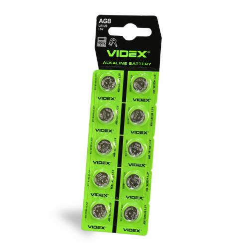 Батарейка годинникова Videx AG 8/LR1120 BLISTER CARD