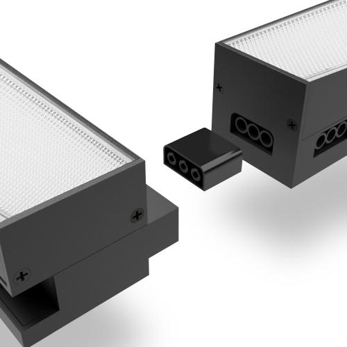 LED світильник лінійний магістральний VIDEX BNL02 24W 0.6М 5000K 220V Black