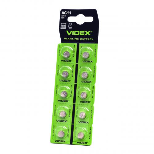 Батарейка годинникова Videx AG11/LR721 BLISTER CARD