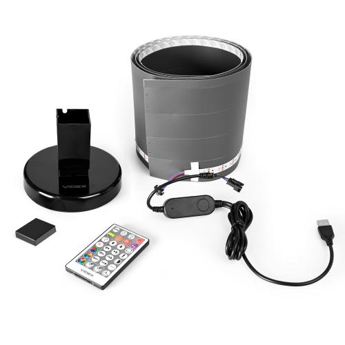 LED лампа підлогова VIDEX TF20 RGB 10W Black