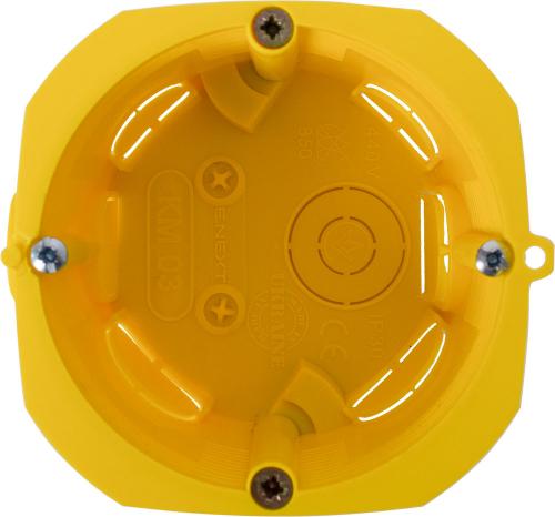 Коробка установочна e.db.pro.103.d65 гіпсокартон, упор ПВХ, блочна КМ03 (упаковка 50 шт.)