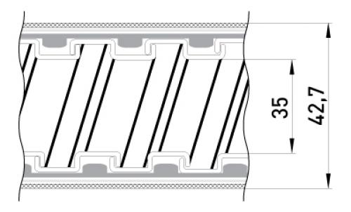 Металорукав e.met.sleeve.stand.proof.braid.32 ізольований, в металевій оплітці 25м