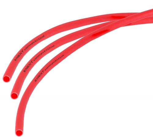 Термоусаджувальна трубка з клейовим шаром e.termo.pro.6,4.2,2.red, 6,4/2,2, 1м, червона
