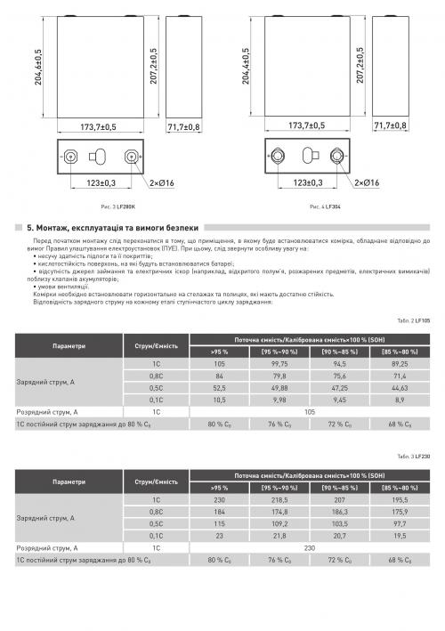 Комірка акумуляторна LiFePO4 LF280K 3,2В 280А*год