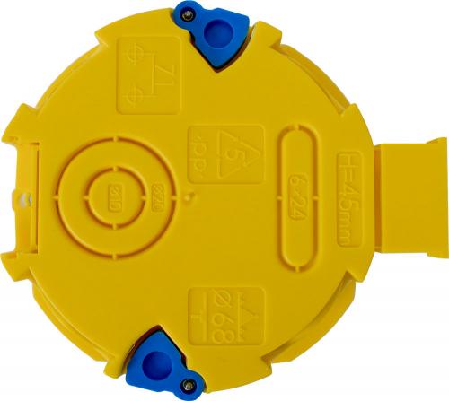 Коробка установочна e.db.pro.103.d65 гіпсокартон, упор ПВХ, блочна КМ03 (упаковка 50 шт.)