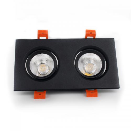 LED світильники чорний подвійний 5W кут повороту 45 ° 4100K