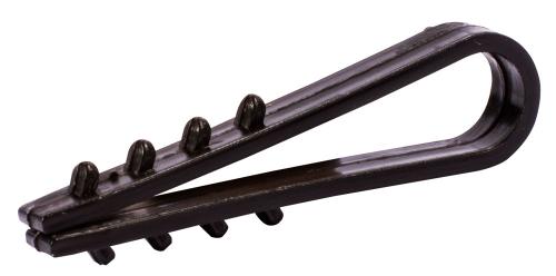 Дюбель - ялинка 8 mm для круглого проводу e.metiz.dowel.fir.black.8, чорний 100 шт.