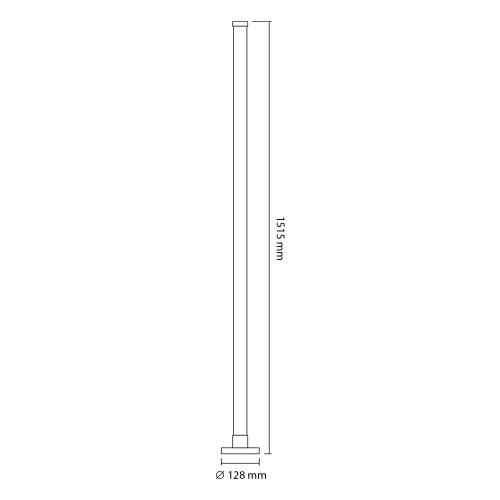 LED лампа підлогова VIDEX TF20 RGB 10W Black