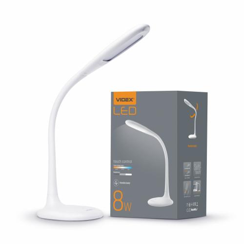 LED настільна лампа VIDEX TF03W 8W 3000-5500K