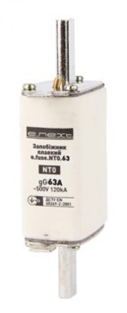 Запобіжник плавкий e.fuse.NT0.63, габарит 0, 63А