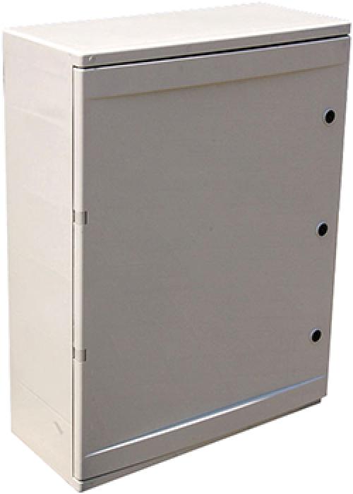 Шафа удароміцна з АБС-пластика e.plbox.400.600.200.60m.blank, IP65 з панеллю під 60 мод.