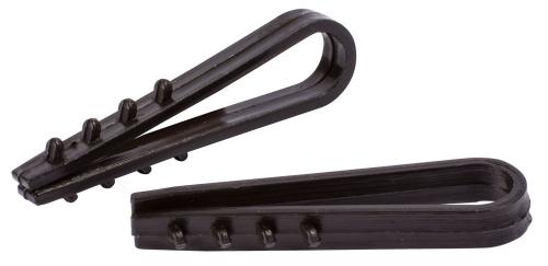 Дюбель - ялинка 8 mm для круглого проводу e.metiz.dowel.fir.black.8, чорний 100 шт.