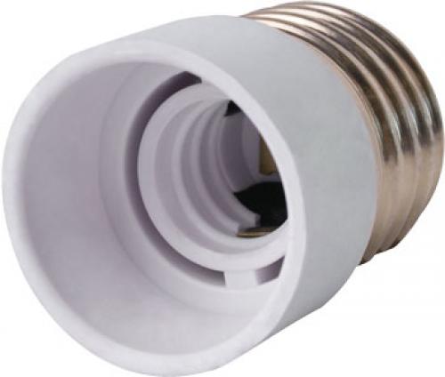 Перехідник e.lamp adapter.Е27/Е14.white, з патрону Е27 на Е14, пластиковий