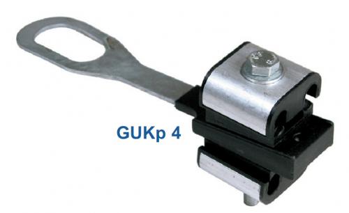 Натяжний затискач для кріплення 4-х жил СІП GUKp4
