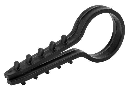 Дюбель - ялинка 20 mm для круглого проводу e.metiz.dowel.fir.black.20, чорний 50 шт.