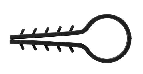 Дюбель - ялинка 20 mm для круглого проводу e.metiz.dowel.fir.black.20, чорний 50 шт.