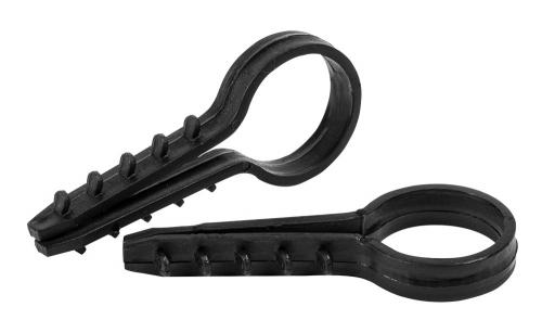 Дюбель - ялинка 20 mm для круглого проводу e.metiz.dowel.fir.black.20, чорний 50 шт.