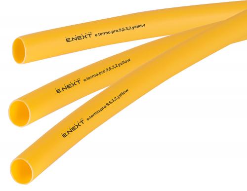 Термоусаджувальна трубка з клейовим шаром e.termo.pro.9,5.3,2.yellow, 9,5/3,2, 1м, жовта