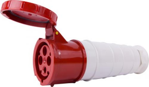 Силова розетка переносна e.socket.pro.4.125, 4п., 380В, IP 67, 125А (244)