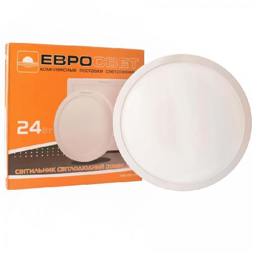 Світильник точковий накладний ЕВРОСВЕТ 24Вт коло LED-SR-300-24 4200К