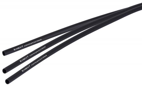 Термоусаджувальна трубка з клейовим шаром e.termo.pro.3,2.1.black, 3,2/1, 1м, чорна