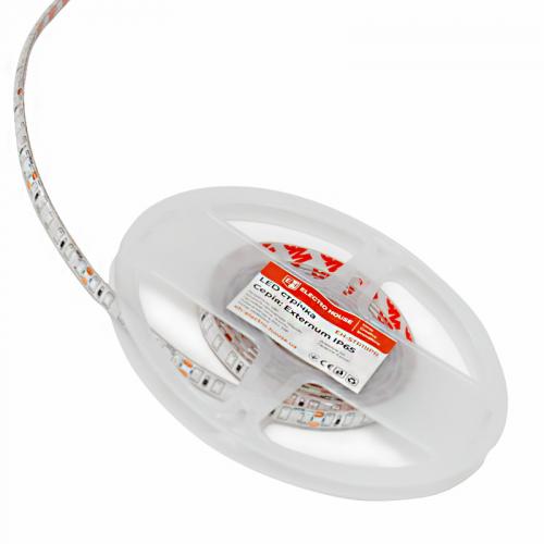 LED стрічка 12Вт 24 В 2835 120 діодів 120Лм/Вт червоний (серія Externum), гарантія 3 роки