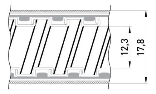 Металорукав e.met.sleeve.stand.proof.braid.12 ізольований, в металевій оплітці 50м