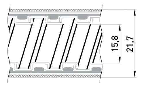 Металорукав e.met.sleeve.stand.proof.braid.15 ізольований, в металевій оплітці 50м