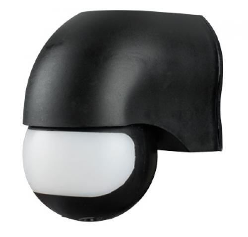 Датчик руху інфрачервоний e.sensor.pir.12.black(чорний), 180°, IP44