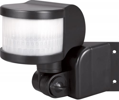 Датчик руху інфрачервоний e.sensor.pir.13.black(чорний) 270°, IP44