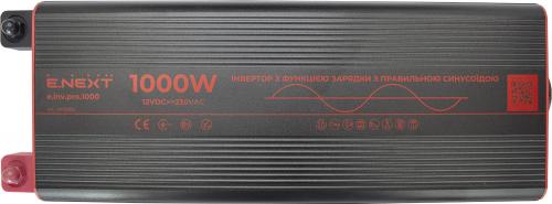 Інвертор з функцією зарядки e.inv.pro.1000 12/220В 1000Вт, чистий синус