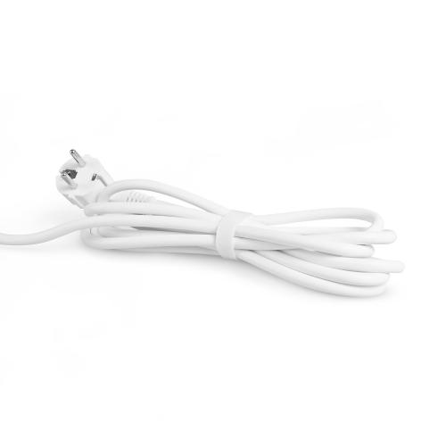 Мережевий подовжувач VIDEX ONCORD з/з 6п 3м (3x1.5мм) з кнопкою White